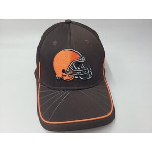 Cleveland Browns New‎ Era 39Thirty Flex Fitted M-L Hat Cap Nylon Blend NFL Brown